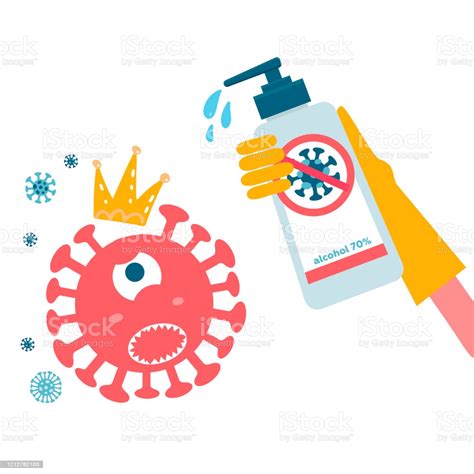 Ilustración de Coronavirus De Desinfección Detener 2019ncov Mano En ...