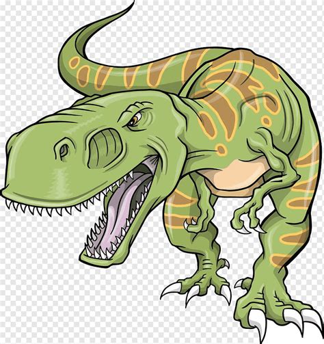 Ilustración de t rex verde y marrón, dinosaurio triceratops ...