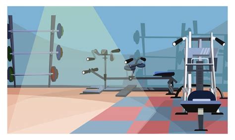 Ilustración interior de gimnasio | Vector Gratis