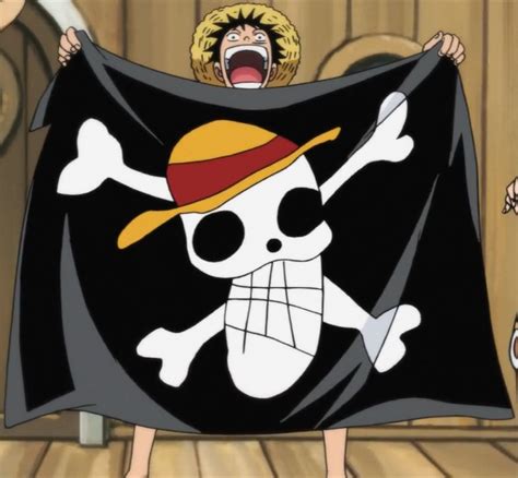 Image   Luffy Draws Straw Hat Jolly Roger.png | One Piece ...