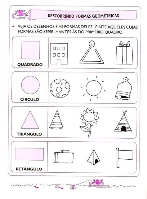 Imagem   Educação Infantil   Aluno On | Formas geometricas ...