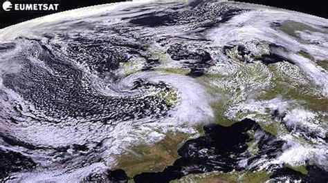 Imagen del satélite Meteosat facilitada por la Agencia ...