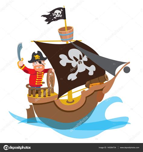 Imágenes: barcos caricatura | Pirata de la caricatura en ...