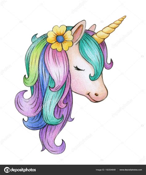 Imágenes: colores de unicornios | Retrato Unicornio ...