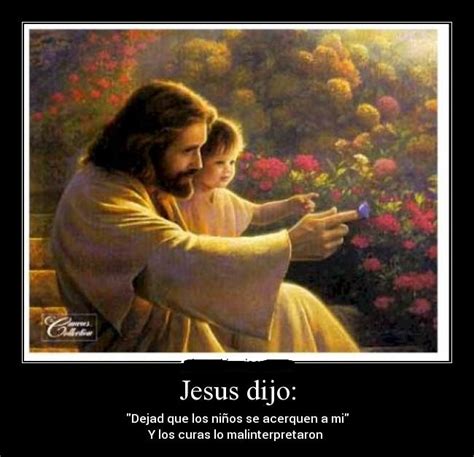 Imágenes de Jesús con niños y frases cristianas