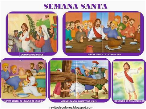 Imágenes de la Semana Santa para niños para Imprimir | Material para ...