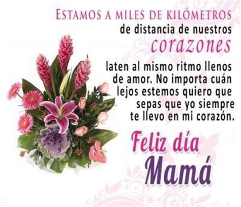Imagenes de Ramos de Flores con Mensajes Para Una Mamá Que Esta Lejos