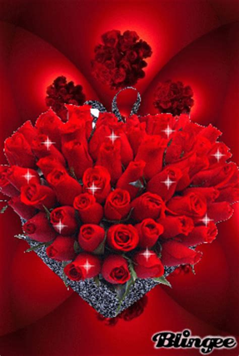 Imágenes de San Valentín con corazones, rosas y brillo con movimiento ...