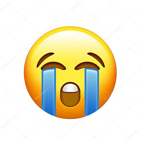 Imágenes: emojis llorando | Emoji amarillo cara triste ...
