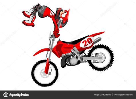 Imágenes: motocross animadas | Piloto de Motocross aislado ...