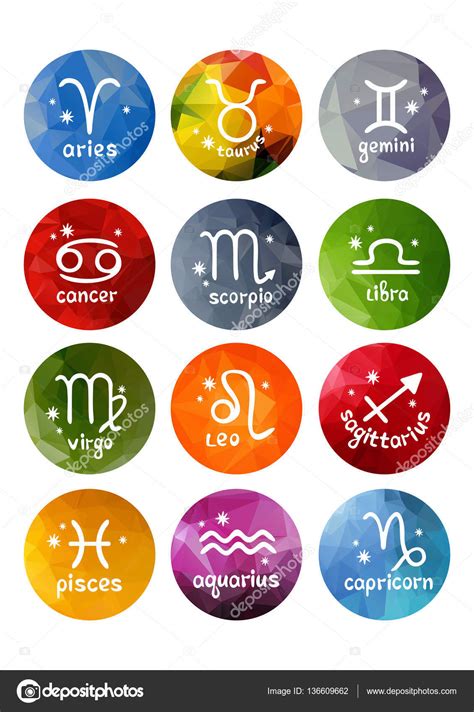 Imágenes: signos zodiaco | conjunto de signos del Zodiaco ...