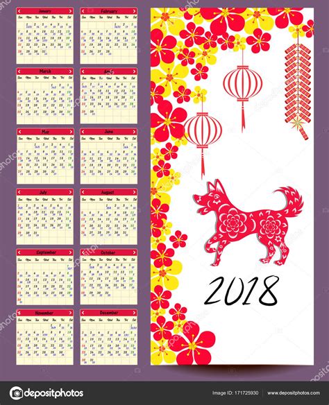 Imágenes: un calendario chino | Calendario lunar ...