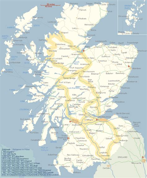 Images and Places, Pictures and Info: scotland map with cities