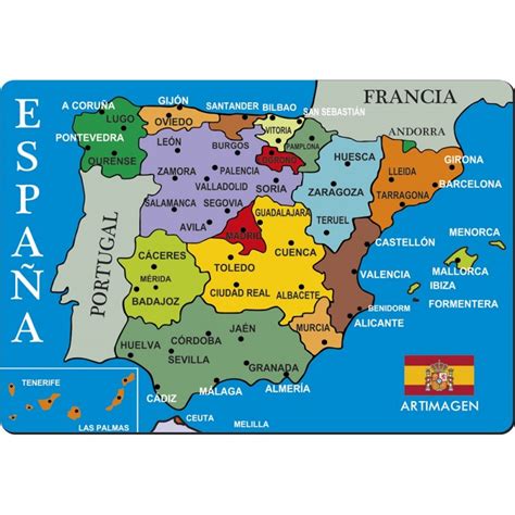 Imanes España | ciudades | nevera | azul
