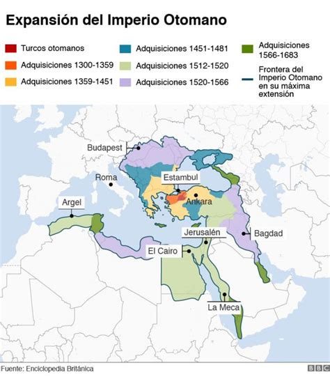 Império Otomano Mapa / Mapa Expansion Imperio Otomano Soliman El ...