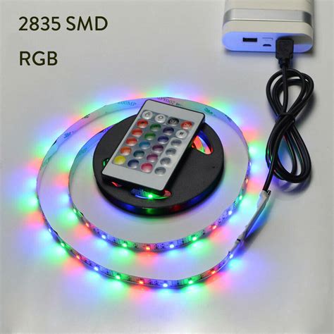 Impermeable 5V USB RGB Tiras de Luz Led 2835SMD 1M 2M 3M ...