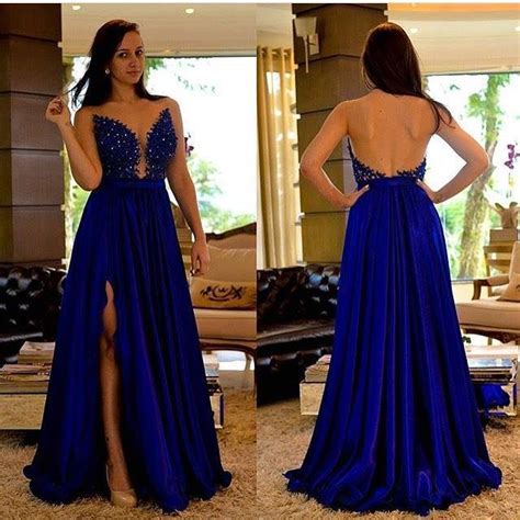 Impresionantes vestidos de fiesta largos en color azul  14  | Como ...