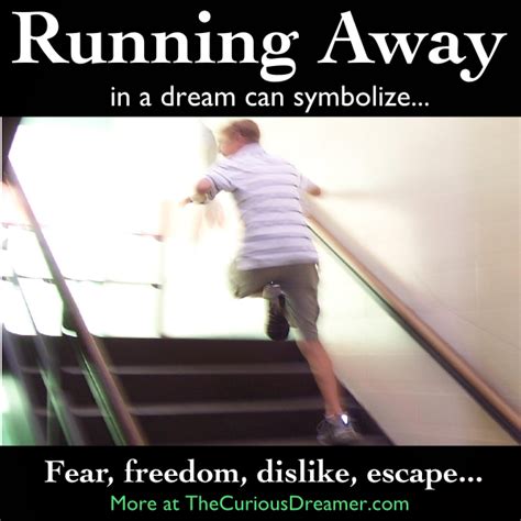 In a dream, running away from someone or something can ...