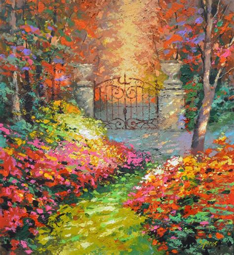 In Autumn Garden   Cuadros Pinturas Al Oleo De Dmitry ...