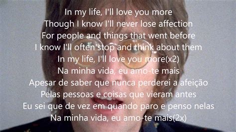 In my Life com Lyrics e tradução em português   YouTube