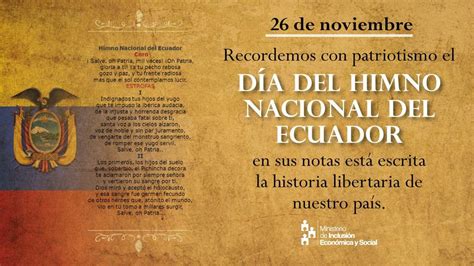 Inclusión Ecuador on Twitter:  26/Noviembre,Día del Himno ...