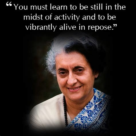 Indira Gandhi’s quote on education