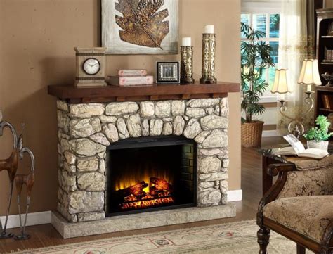 Indoor Wall Electric Fireplace with Fan Heater ...