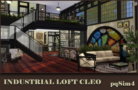 Industrial Loft  Cleo . Sims 4 Custom Content.