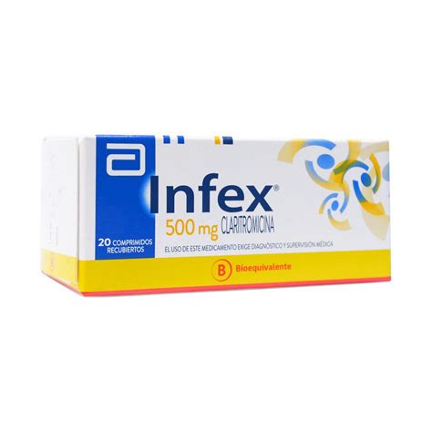 Infex Claritromicina 500 mg 20 Comprimidos | Farmacias ...