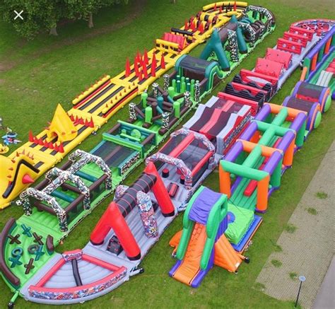 Inflatable Obstacle Course Mega Run 330ft   Inflatable ...