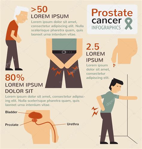 Infografia de câncer de próstata — Vetores de Stock #90510862