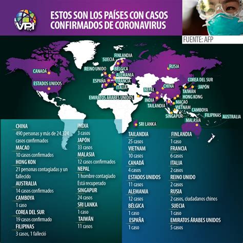 +Infografía  Estos son los países con casos confirmados ...