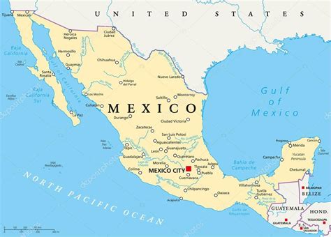 Información e imágenes con MAPAS DE MÉXICO Político, Físico y para Colorear