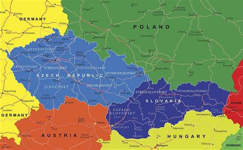 Información geográfica y Mapas de la República Checa