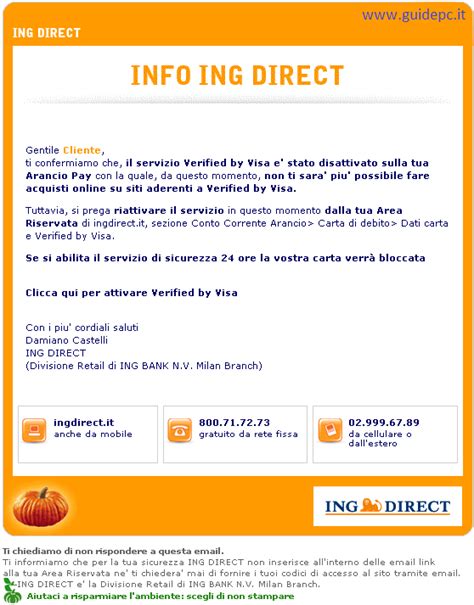 Ing Direct – Verified by Visa – Guide pc