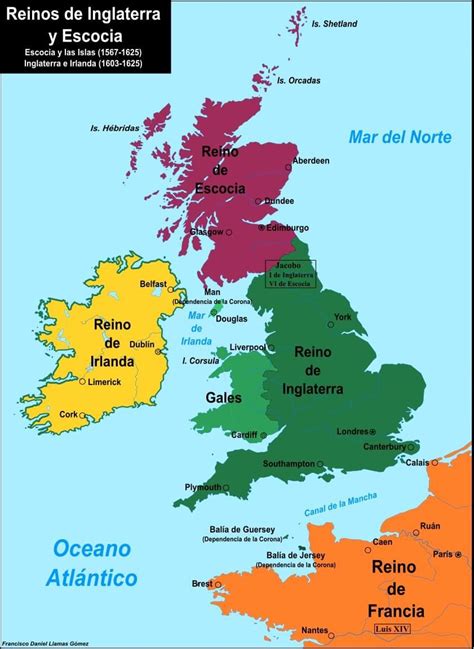Inglaterra y Escocia  S. XVI   XVII  | Orcadas, Mapa