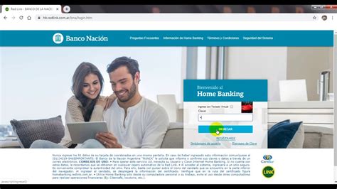Ingreso al Home Banking del Banco Nación   YouTube