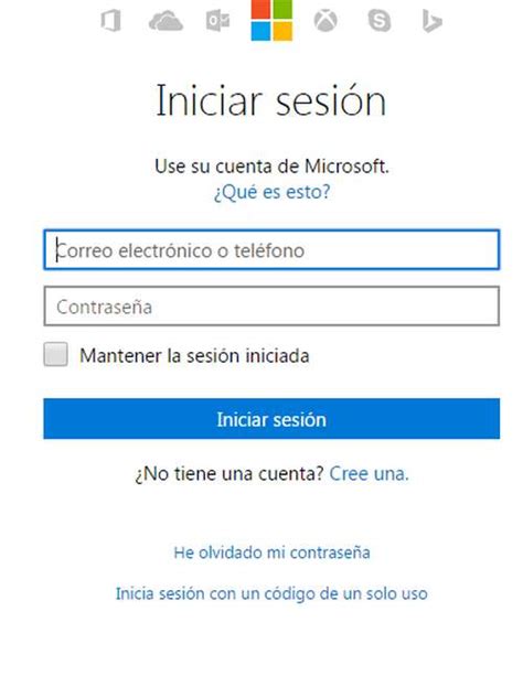 Iniciar sesion hotmail