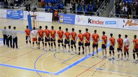 Inicio partido de voleibol Selecciones absolutas de España ...