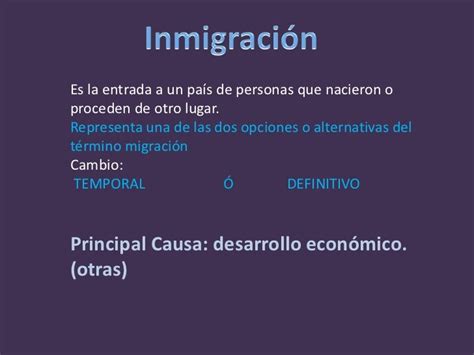 Inmigracion