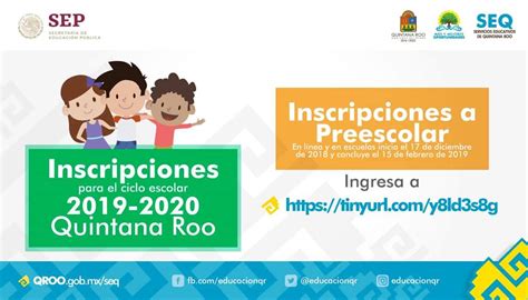 Inscripciones a Preescolar* en Línea Ciclo Escolar 2019 2020 : el ...