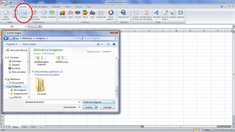 Insertar una imagen en Excel desde tus archivos