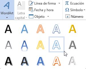 Insertar WordArt   Soporte de Office