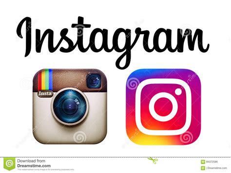 Instagram E Os Logotipos Novos De Instagram Imprimiram No ...