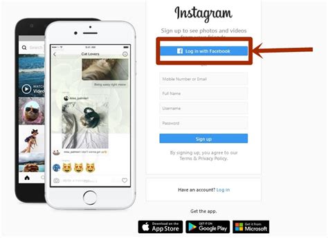 Instagram Sign Up With Facebook Account   www.instagram ...