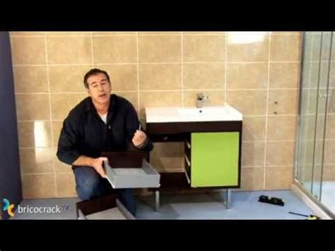 Instalar un mueble de baño suspendido  Bricocrack    YouTube
