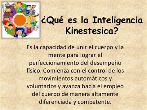 Inteligencia kinestesica CACMEN