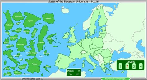 Interactive map of European Union States of European Union ...