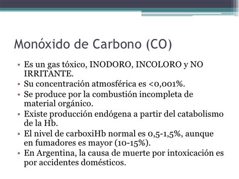 Intoxicación por monóxido de carbono