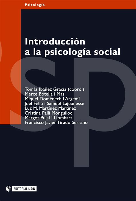 Introducción a la psicología social :: Editorial UOC   Editorial de la ...